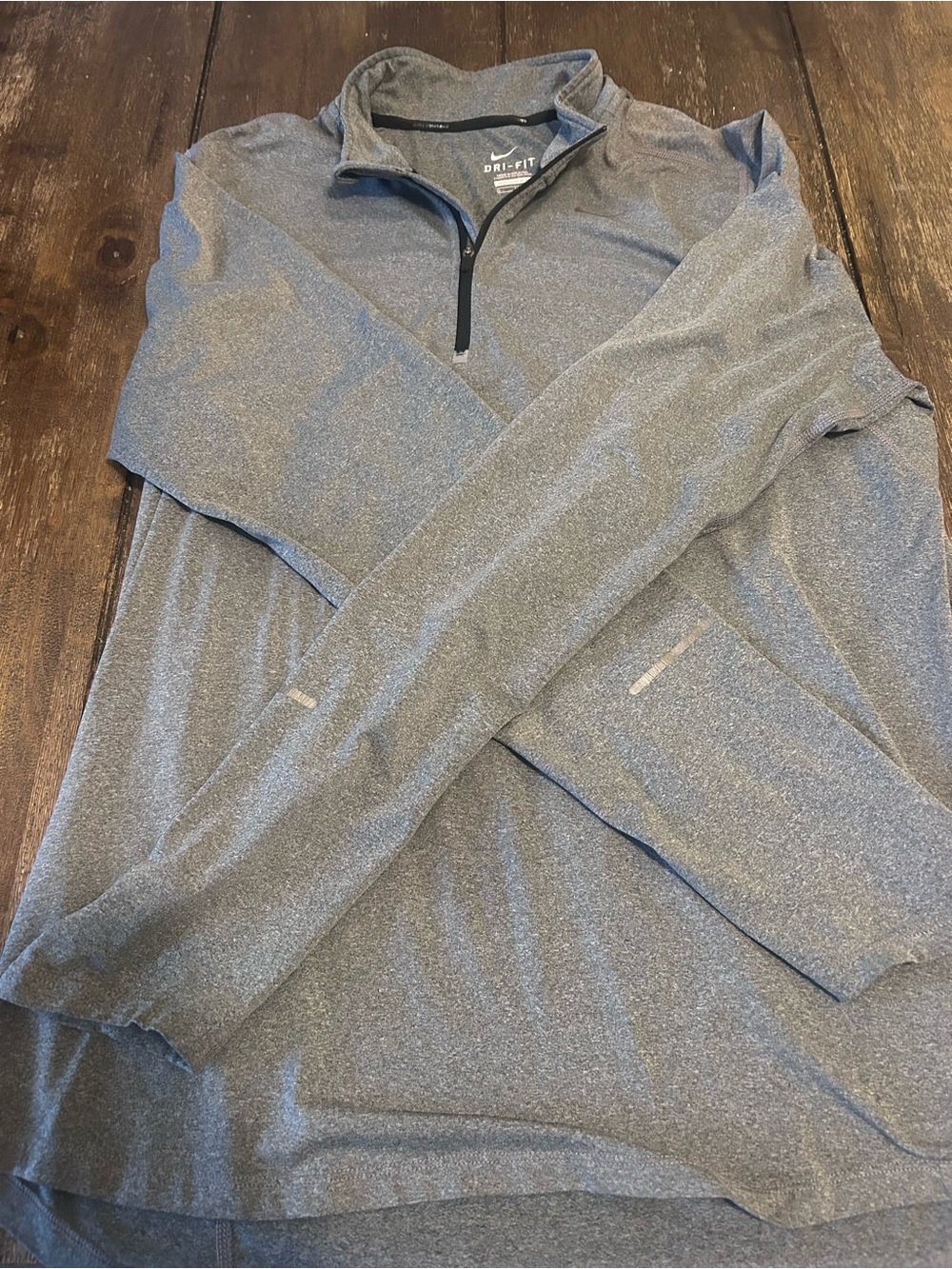 Nike Men’s Gray Heather Dri-FIT Half-Zip Pullover